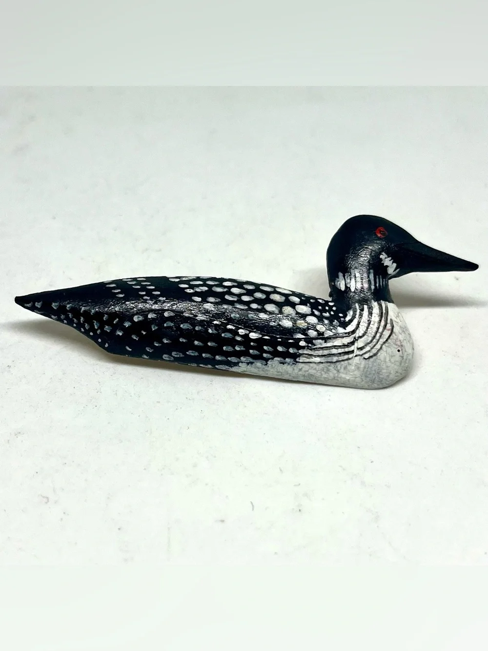 Hand-Painted Loon Brooch/Pin